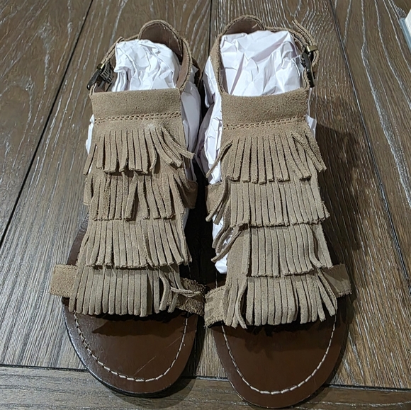 Minnetonka Fringe Sandal, Womens Size 9.5 - Picture 1 of 11